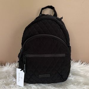 {Vera Bradley} Essential Compact Backpack in Microfiber Black - NWT